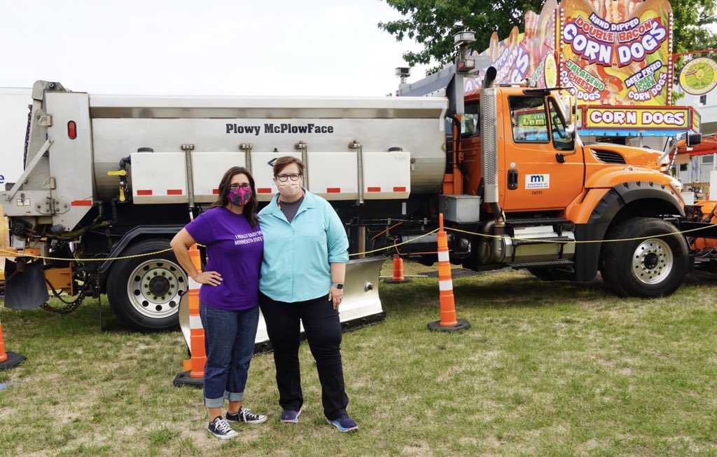 I was honored to officially meet the legendary Plowy McPlowFace, who will continue to clear the roads for us this winter (but hopefully not too much)! #MNStateFair