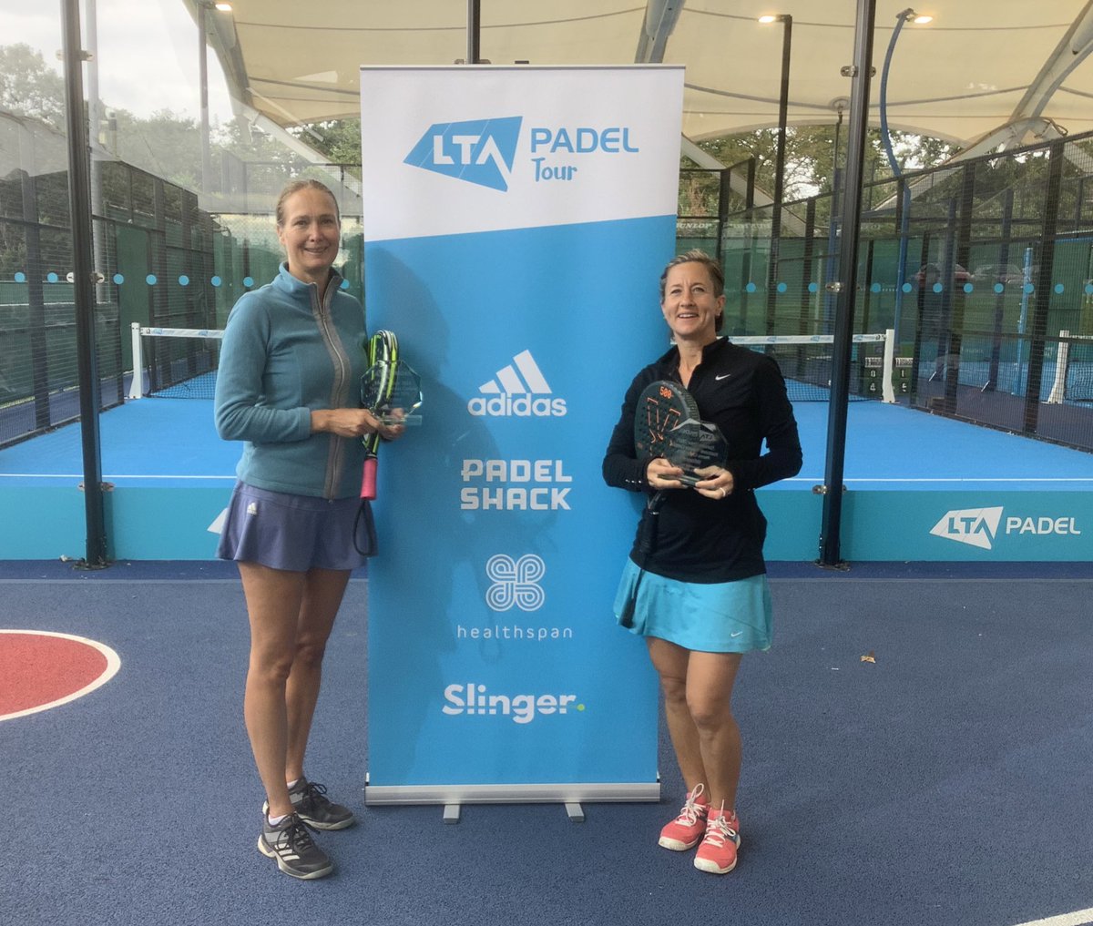 Congratulations to Frances Allberry and Elvira Campione 40 + LTA Padel - GB Seniors Tour - National Tennis Centre CHAMPIONS