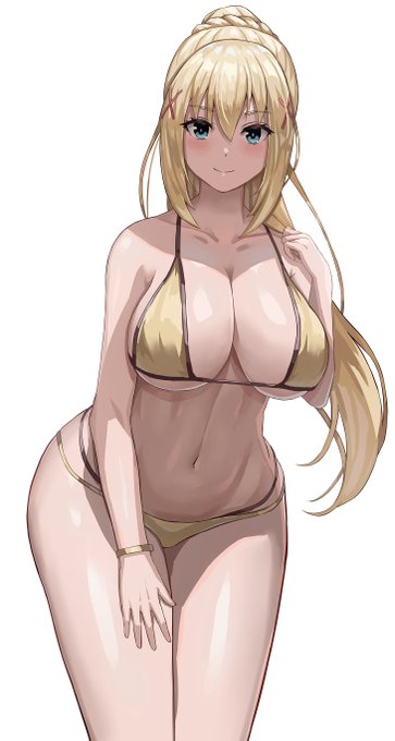 #ダクネス #このすば #この素晴らしい世界に祝福を #ララティーナ #konosuba #lalatina #darkness #巨乳 #水着 