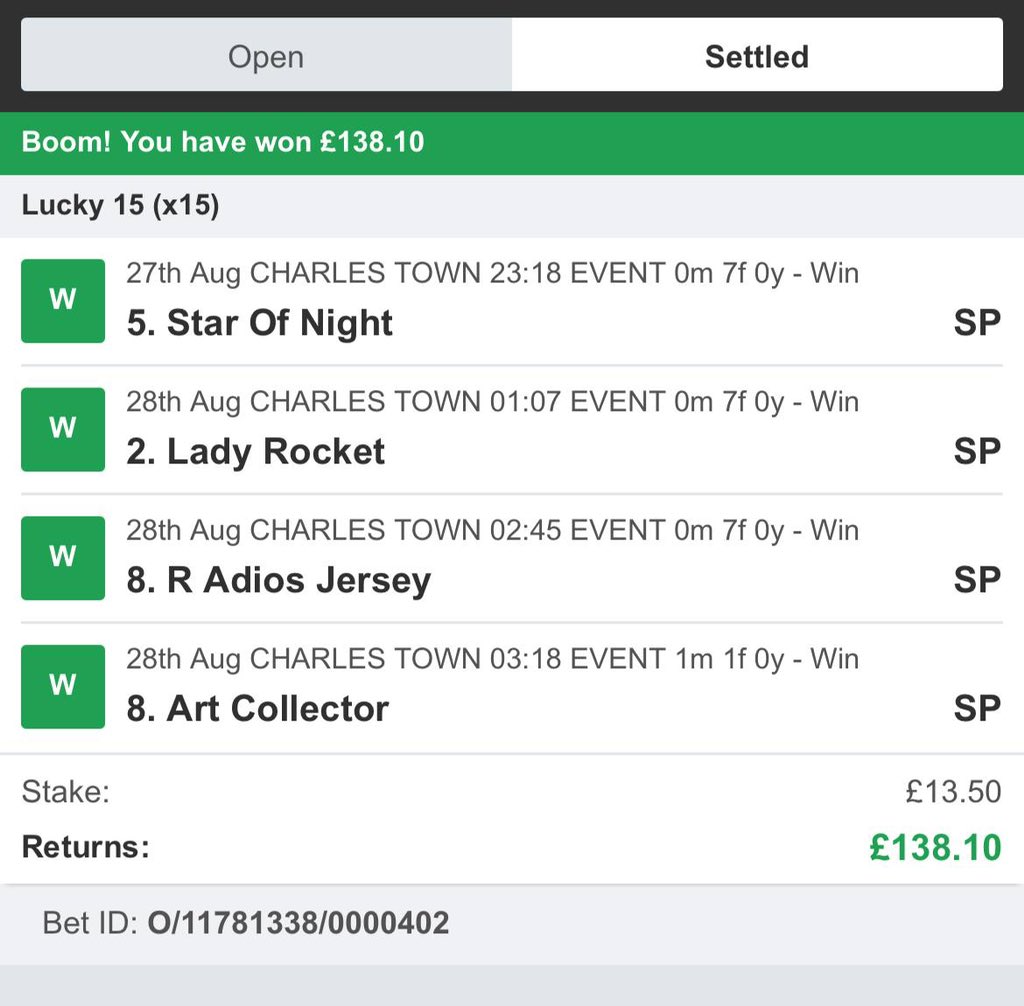 RTF_Racing's tweet image. 🇺🇸🇺🇸

USA Tips have now been finalised.

This weekend already we have already hit some ridiculous profit.
(Yes, I mean in the +400’s pt mark 😳)

If you want them tonight, completely FREE, just LIKE &amp;amp; RT this tweet. 

If/when we can hit 20 on both, we will post publicly.

❤️🔁