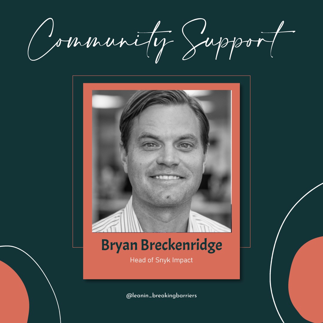 A special note of thanks to @BGBreck, Head of @snyksec Impact, for being a constant support to our community.
Our sincere gratitude to him for rooting for us.
.
.
#leanin #womenleaningin #womensecurity #womenempowerment #cybersecuritywomen #breakingbarriers  #snykinwithleanin