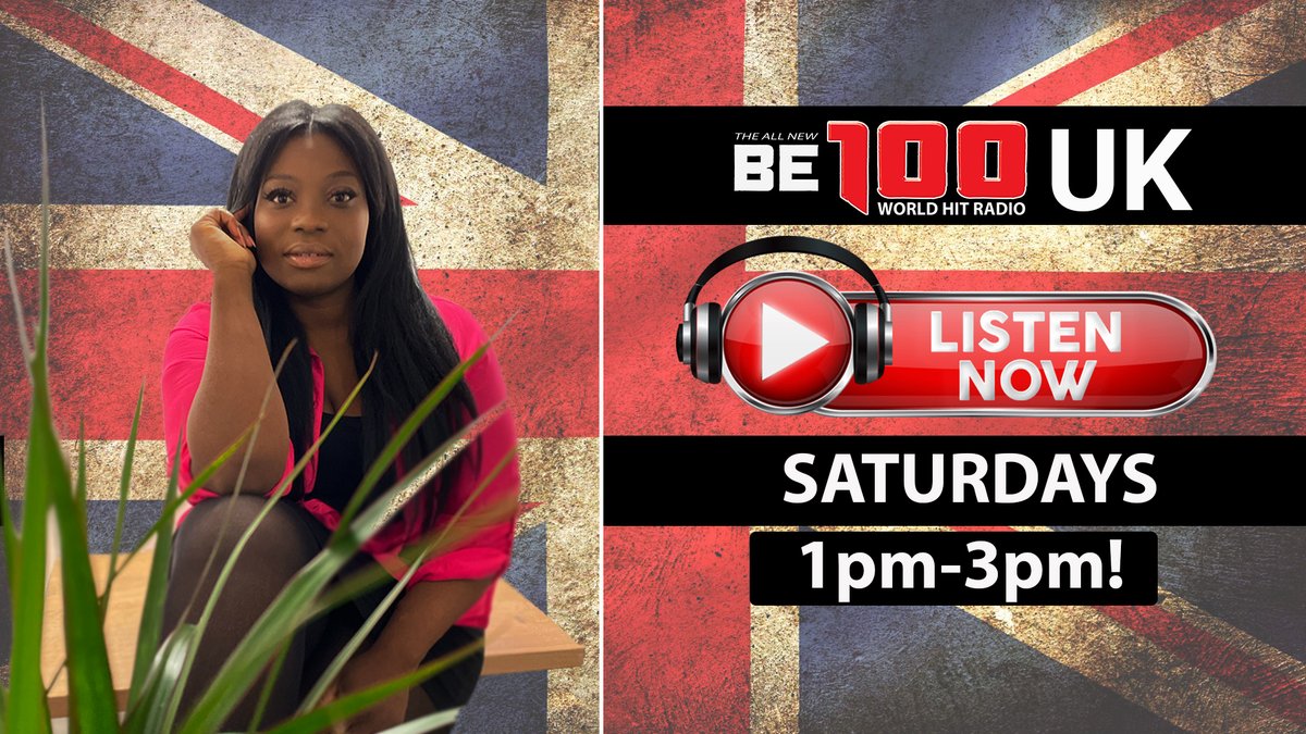 BE100RadioWorld's tweet photo. Do not forget to tune into BE100 RADIO SATURDAYS AT 1pm! #BE100 https://t.co/D8jTey44nq
