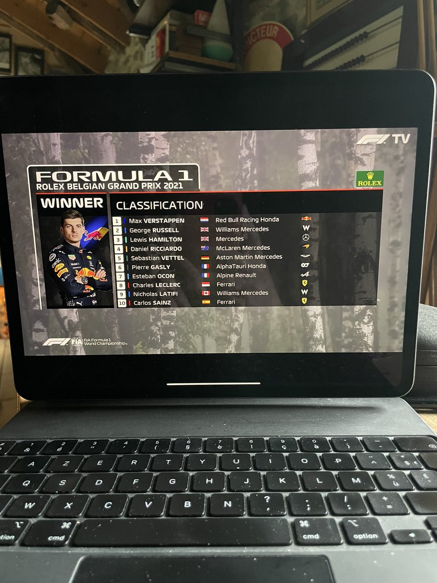 1 mois d’attente pour ça. c’est quand meme une belle blague de 4h  #BelgiumGP