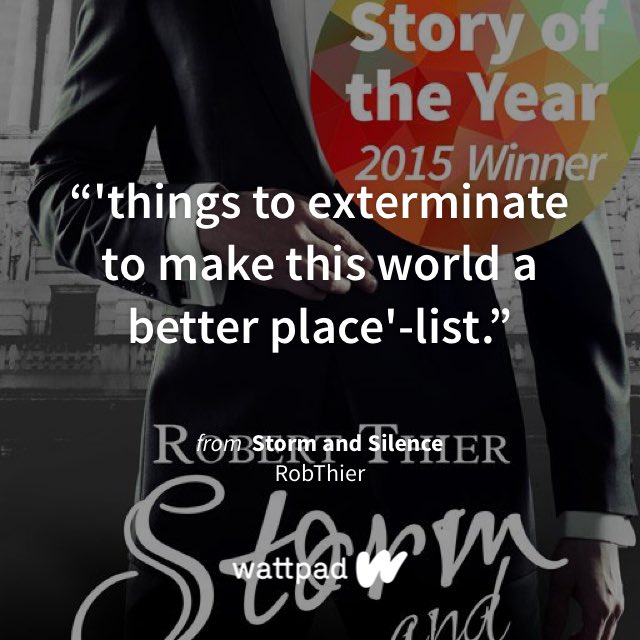 "'things to exterminate to make this world a better place'-list." #Wattpad #Quote Maybe Not 😒