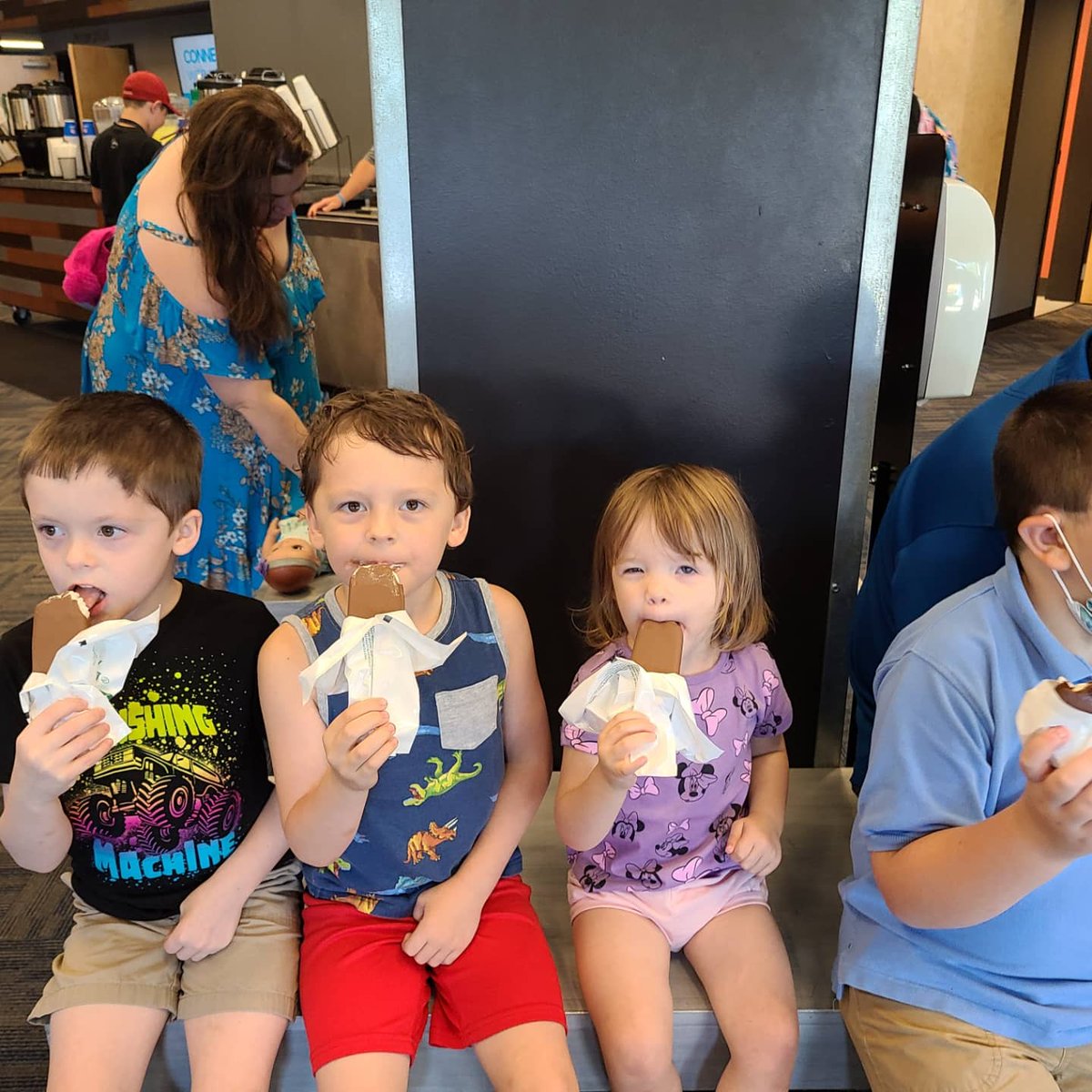 RyanJHolley's tweet photo. Ice cream and conga line with friend Isaac after church
@cedarcreektv https://t.co/pWrrh8ZB8g