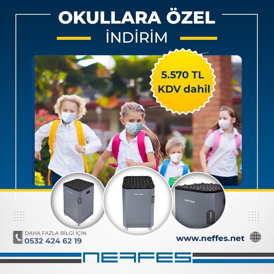 neffesnet's tweet photo. Okullara sağlıklı dönüş için özel indirimlerimiz başladı. 🏫
Çünkü NEFFES’i tercih eden okul ve dershanelerde sağlıklı hava var. ✅💚
👩🏻‍💻 #NEFFES okula özel indirimler hakkında bilgi almak için https://t.co/ylKgR5WS5p ya da 0532 424 62 19 numaralı telefondan bize ulaşabilirsiniz. https://t.co/ELjQKyt4MO