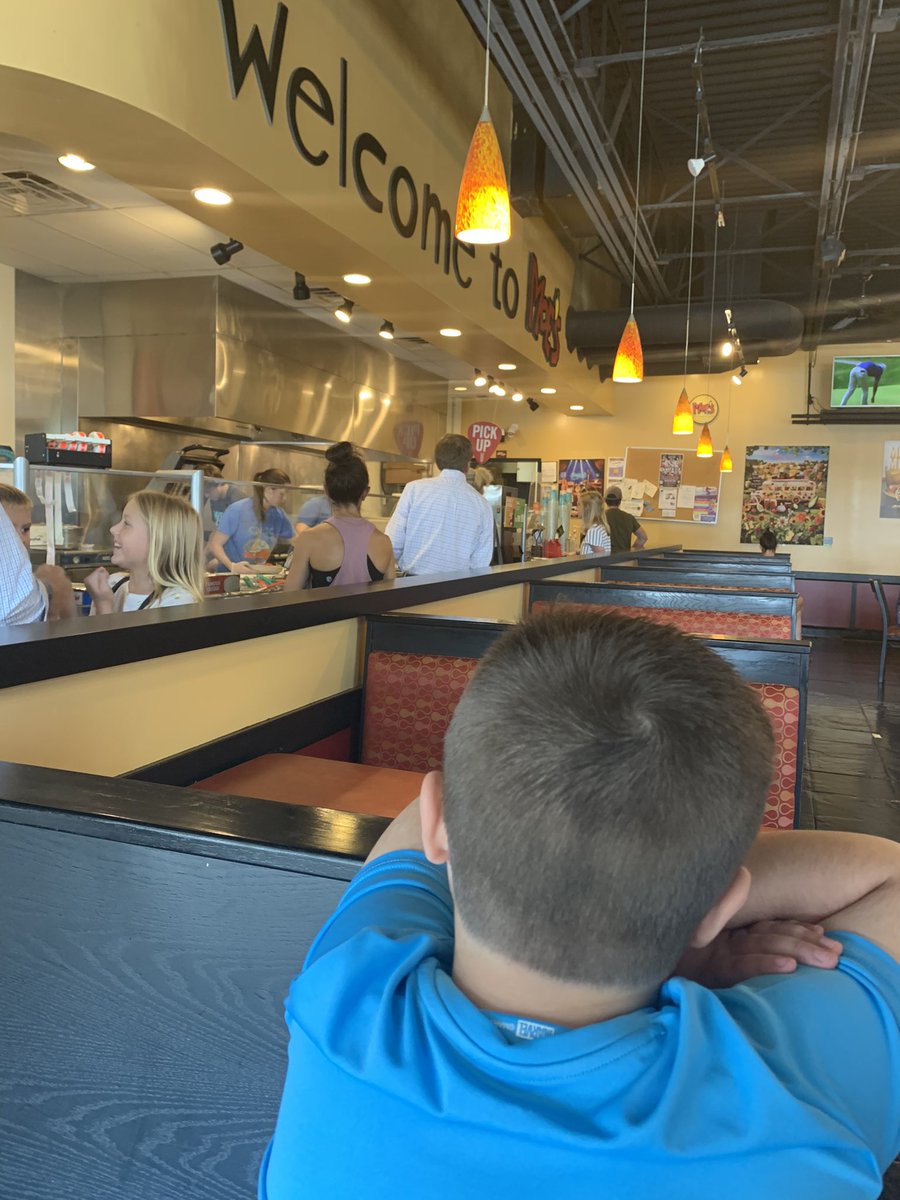 #JaxonKalebs first time at @Moes_HQ … fascinated and impressed! #WelcomeToMoes #RockingTheSpectrum