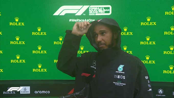 Lewis Hamilton at 3rd position at Belgian GP. ( Photo: Twitter @F1 )