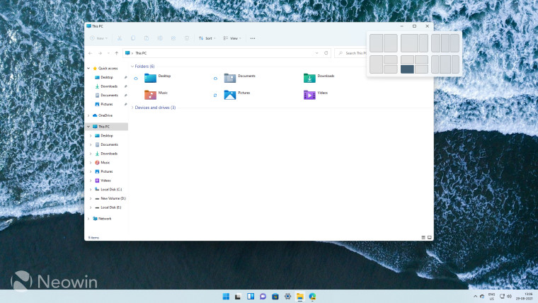 NeowinFeed's tweet photo. Closer Look: Snap Layouts and Snap Groups in Windows 11 #Windows11 #SnapAssist https://t.co/3cGdlShm2U https://t.co/ntziJBJwei
