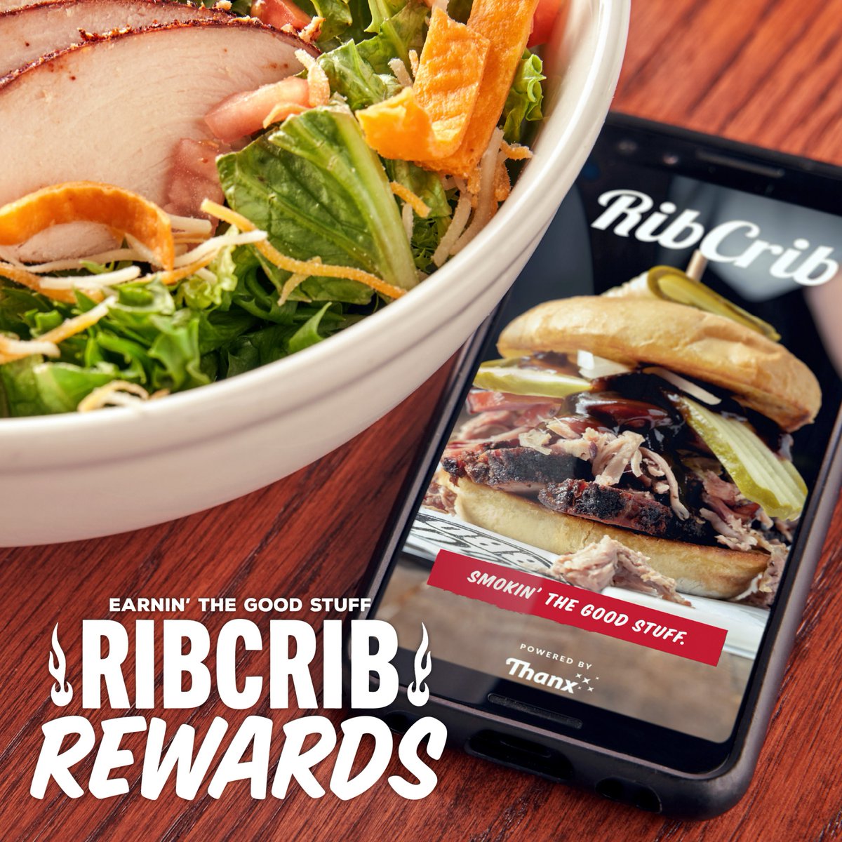ribcrib_clovis's tweet photo. Don’t just feed your appetite—reward it. Sign up for RibCrib Rewards &amp; get loyalty points for every purchase. Plus, new members get a free barbecue sandwich + side. Talk about a win-win-win. https://t.co/aqO9KqckG4 https://t.co/1V60E9PKb1