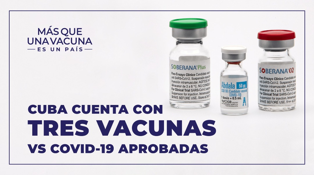 Es un hito histórico de la ciencia cubana el desarrollo y producción de primeras vacunas anti-#COVID19 en América Latina y Caribe, superando obstáculos que impone el bloqueo EEUU.

Hazaña se sustenta en propósito soberano de disponer de #VacunasParaCuba y otros pueblos del mundo.
