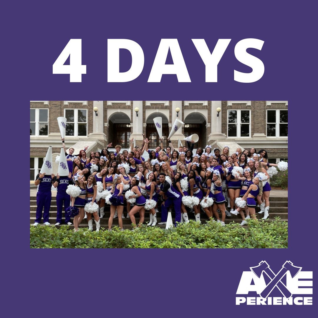 Only FOUR days left until Holler@Homer? We are SO AXEcited to see everyone back at Homer Bryce Stadium! We have some very special guests! First up is THE 32-TIME NATIONAL CHAMPION SPIRIT TEAMS!! They will be performing so be sure to come out and meet this super talented group!