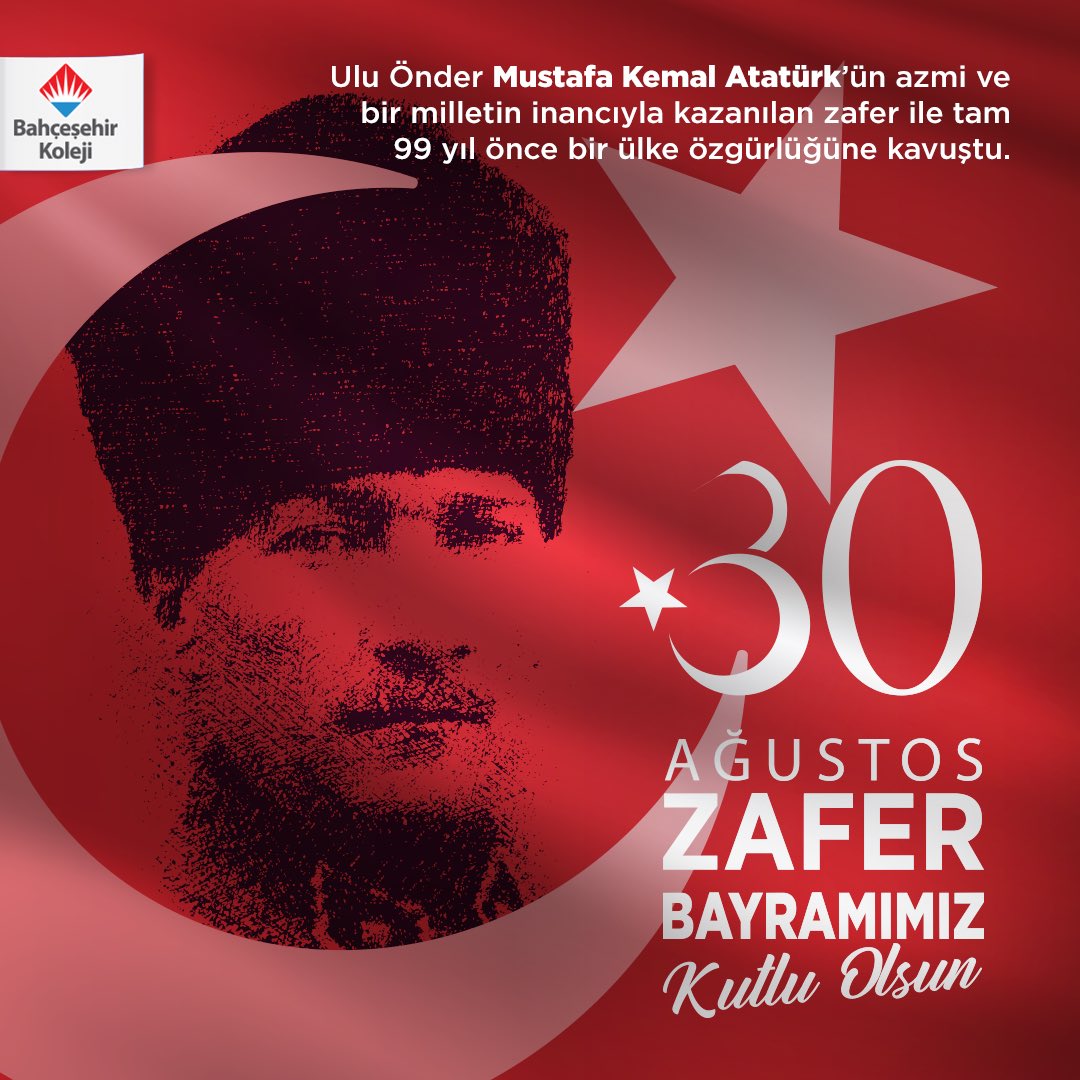 bahcesehir_k12's tweet photo. 30 Ağustos Zafer Bayramımız Kutlu Olsun! 🇹🇷

#30Ağustos https://t.co/k7trr2nBmO