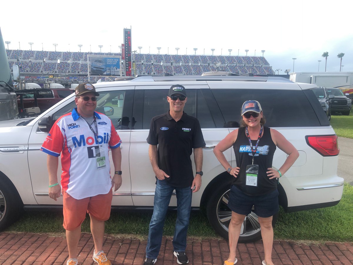 I was excited to welcome the @Mobil1 Road Trip winners to Daytona! They won the ultimate NASCAR Road Trip from Daytona to Darlington and I was happy to help kick it off. For your chance to win cash and prizes, sign up at bit.ly/3xJmDO5. #Mobil1RoadTrip #Mobil1Thousand