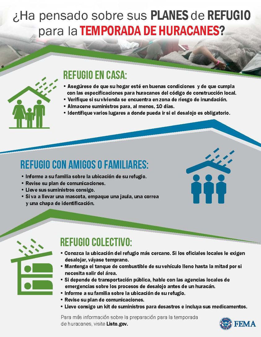 Si se está refugiando en su hogar por #Ida, manténgase a salvo:

🔸Diríjase a un cuarto interior con pocas ventanas, si es posible
🔸Cierre todas las puertas con seguro, ventanas y conductos de ventilación y séllelos usando plástico y cinta adhesiva
🔸Apague los ventiladores y AC