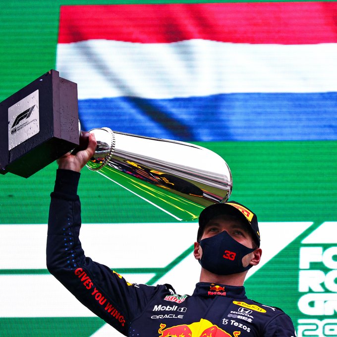 Max Verstappen wins F1 Belgian GP. ( Photo: Twitter @Max33Verstappen )