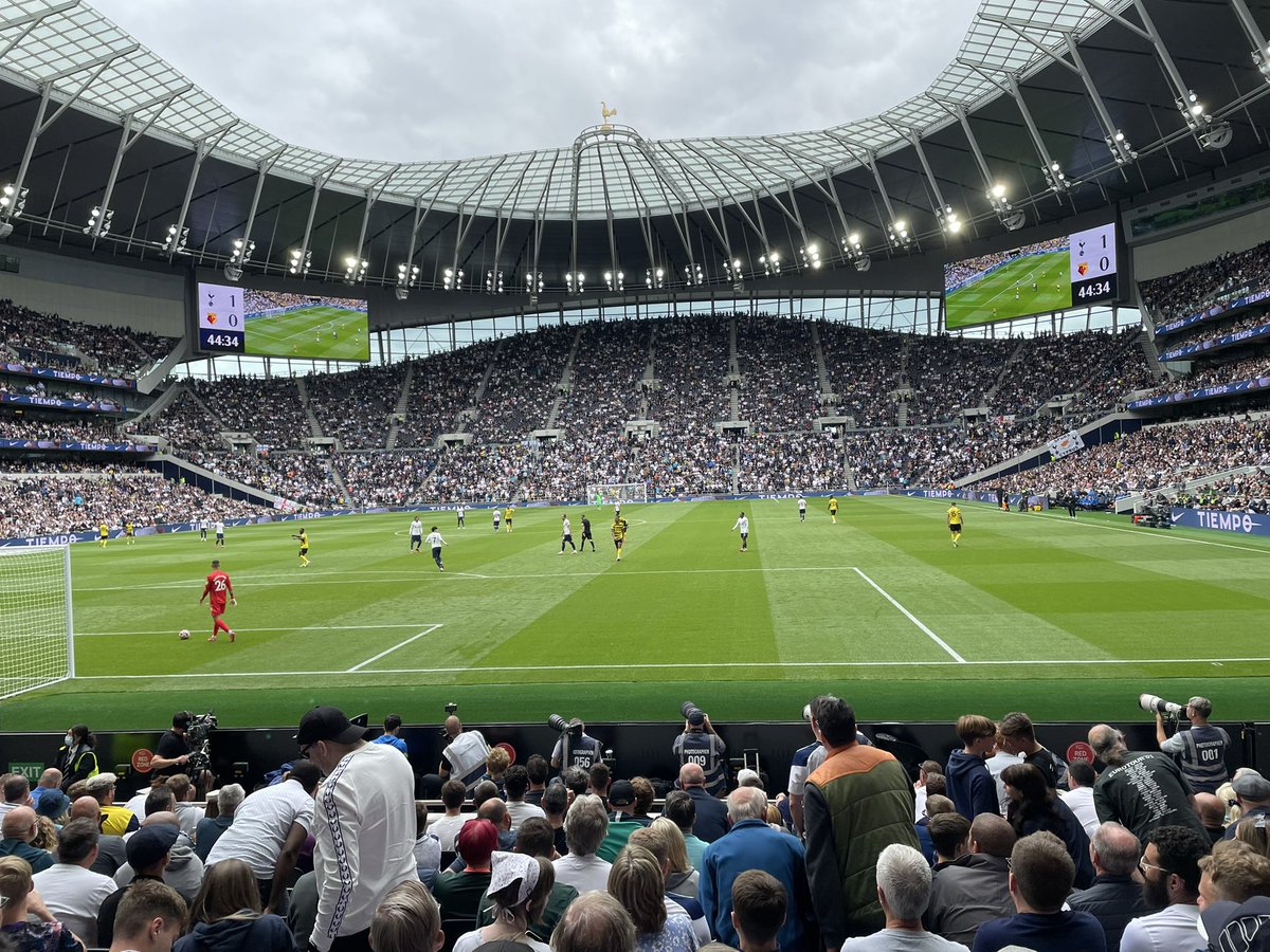chilly_spurs's tweet photo. First game back at the Lane in 18 months & it felt like we hadn’t been away! Same old stress but it wouldn’t feel right if they made it easy for us 😂 #COYS #TOTWAT #SpursFamily #Block111 https://t.co/ltP9vysjzn