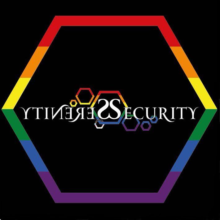 At Serenity Security we are extremely proud to be an LGBTQ+ owned business, so here is our new logo. 
This is not just a stunt for ‘Pride Month’, this is a change which reflects and reinforces our core values. 🏳️‍🌈🥰🏳️‍⚧️Thanks to <a href="/clothes2order/">Clothes2Order</a> for sorting our new uniform so quickly