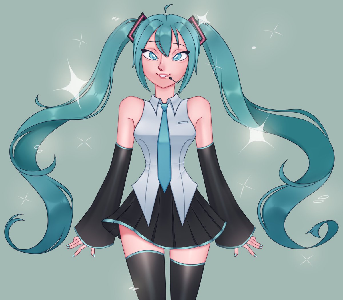 KuvKuvi's tweet photo. #HatsuneMiku #Miku #MikuMonday https://t.co/j6Cg8SeUWr