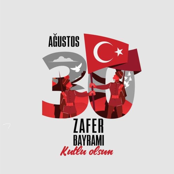 İstiklal mücadelemizin bütün kahramanlarını, kanlarıyla canlarıyla bu toprakları vatan yapan ve ülkemizin milletiyle bölünmez bütünlüğü için canlarını seve seve feda eden aziz şehitlerimizi ve kahraman gazilerimizi rahmet ve minnetle anıyor, 30 Ağustos Zafer Bayramı'nı kutluyorum