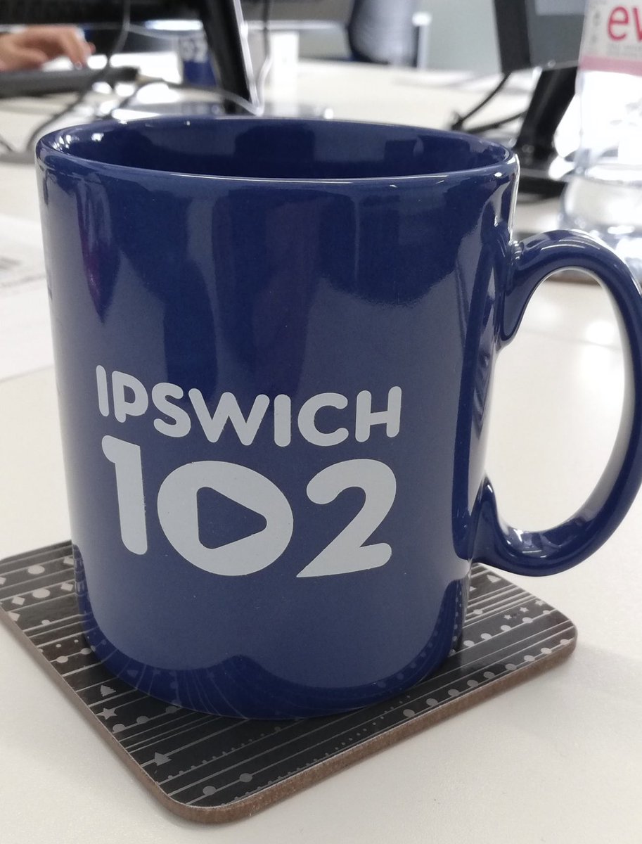RadioMugs's tweet photo. Shiny and blue - Itβs #Ipswich102 (credit: @Paul_Morris_74) #showusyourmugs https://t.co/R1V2daW7B8