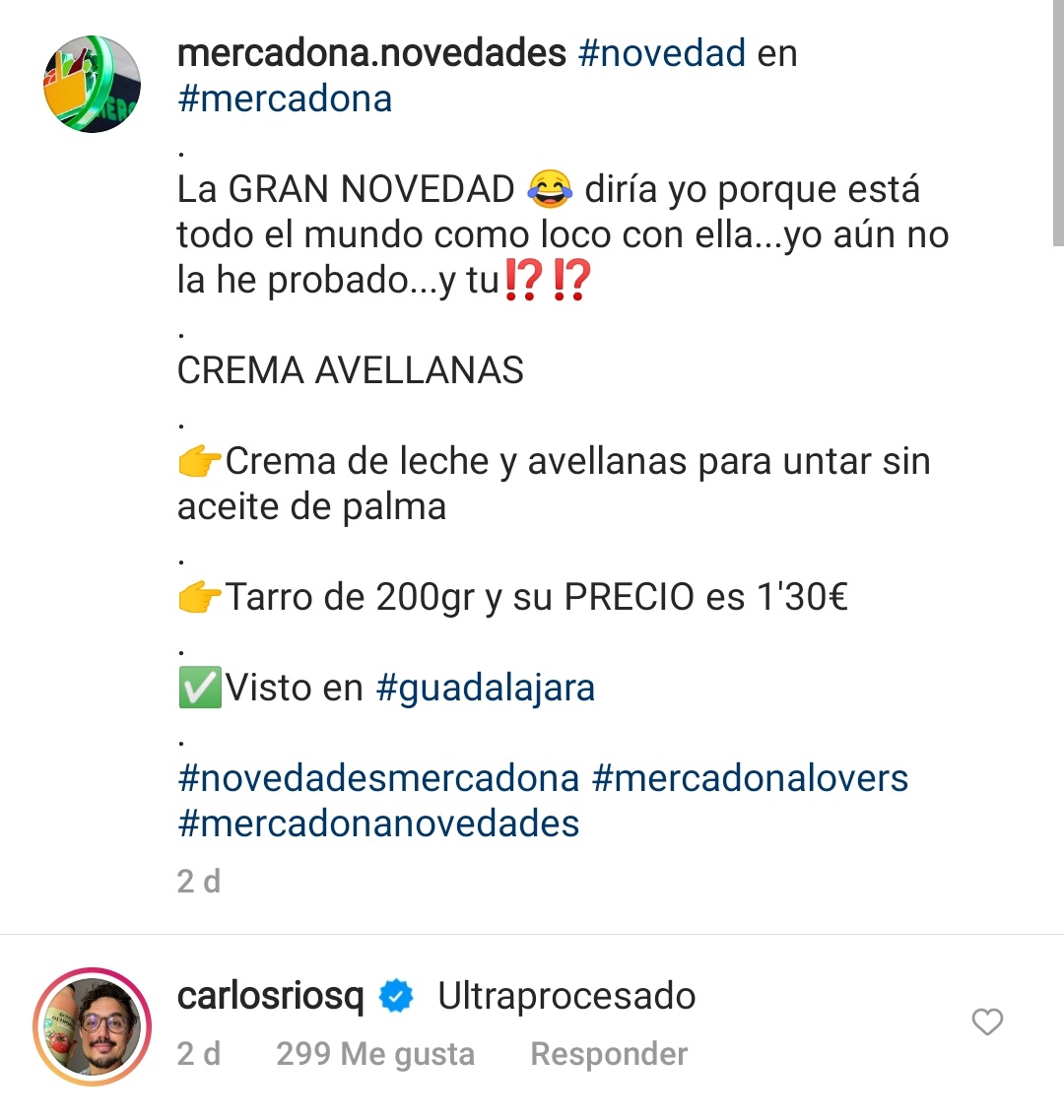 glukupikr0n's tweet photo. es que está fatal este señor o sea ha ido poniendo un comentario producto por producto a una cuenta que se llama mercadona novedades jajajaja la lejía cómo de procesada está carlos ríos? que igual me la bebo https://t.co/Rsimb8Y54s