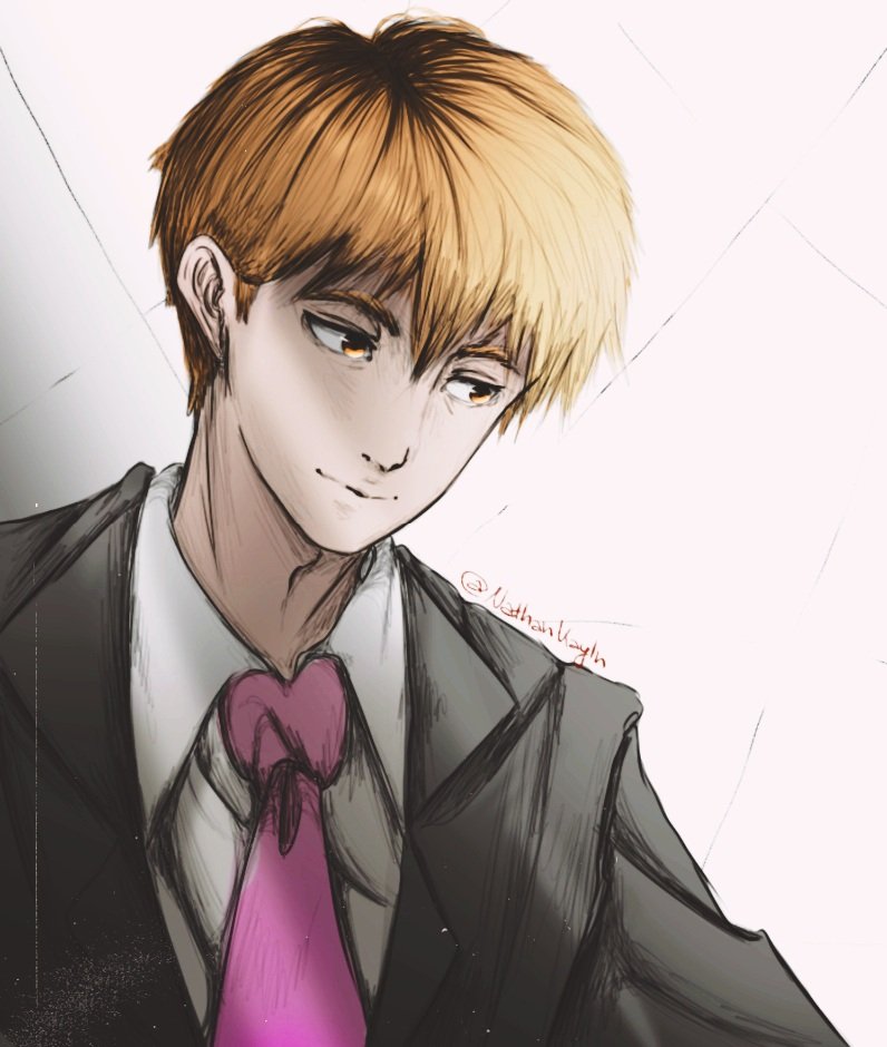 | ⚜ MOB PSYCHO 100 ⚜ | - By me <a href="/Nathankayln/">◇ Nathan Kayln ◇</a> | DON'T REPOST⚠️
Arataka Reigen❤💍 #mp100 #mobpsycho100 #aratakareigen #shigeo #reigen #ritsu #kageyama #mob