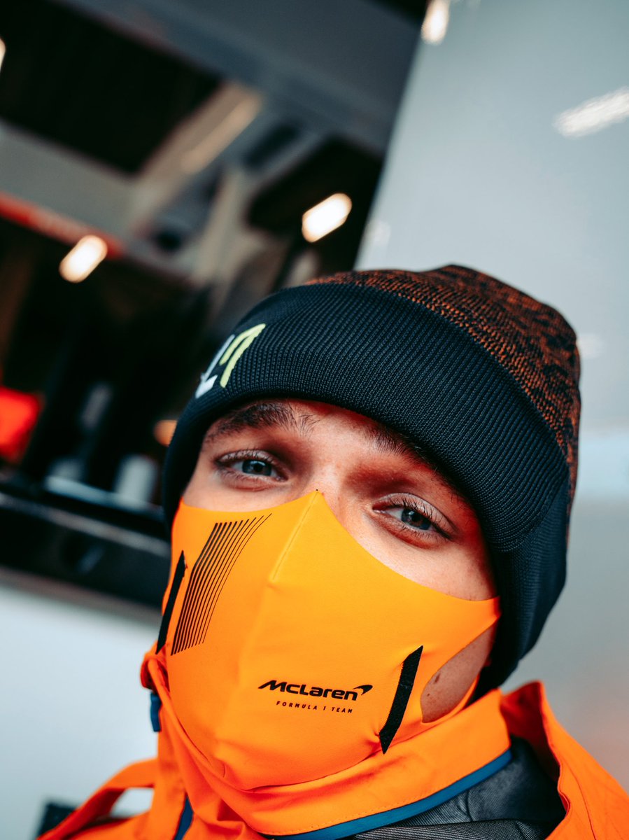 LandoNorris's tweet photo. Sums up today. Race cancelled and not how I wanted this weekend to end. Sorry to everyone who stood out in the rain waiting for us, you're all legends, we'll be back next year 👊 https://t.co/M1Jjp6MI0g