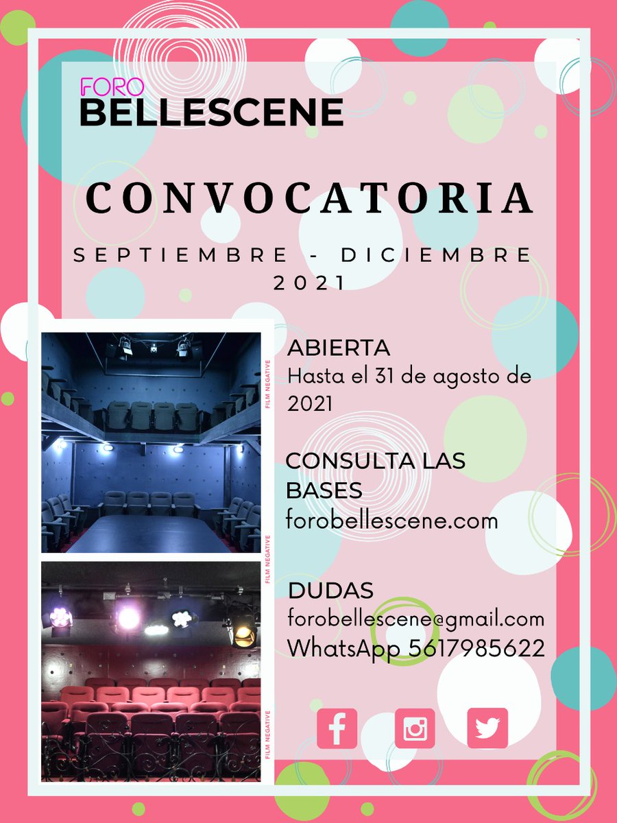 ForoBellescene's tweet photo. Estamos buscando espectáculos para nuestr#Espectaculos. 31 de agosto último día para entregar carpetas!
.
#teatroindependiente #ForoBellescene #teatro #espectaculos #artesescenicas #compañiasdeteatro #CDMX #cdmxart https://t.co/QTBdG5tuA7