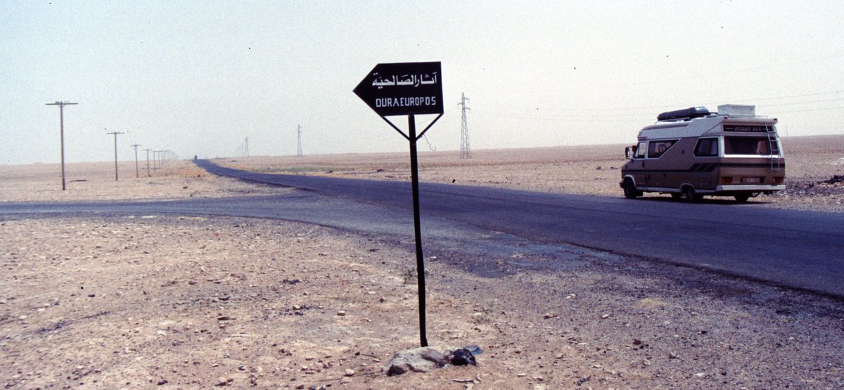 visiting the easternmost stronghold of the #Romans in the 'provincia' of #Mesopotamia on the Syrian-Iraq border #DuraEuropos #Syria #1991