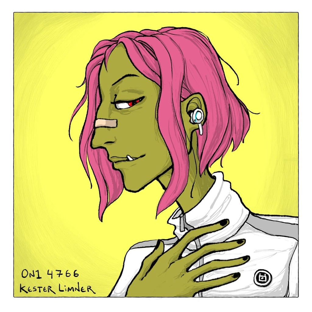 KesterLimner's tweet image. Derivative of an @0n1force NFT owned by my bro-in-law @watchwhatjoshdoes 🤍 First slide is my version, second slide is the original design. I NEVER do derivative contests or #drawthisinyourstyle challenges, because I'm usually focused on "being indepe… instagr.am/p/CTKtWG3JwjL/