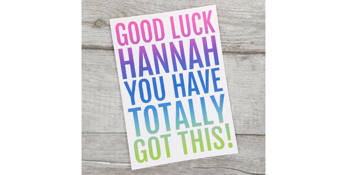 Do you know someone who is leaving home for university for the first time? Then send her special good luck wishes with a personalised card! buff.ly/3DeqV2L #crafthour #womaninbizhour