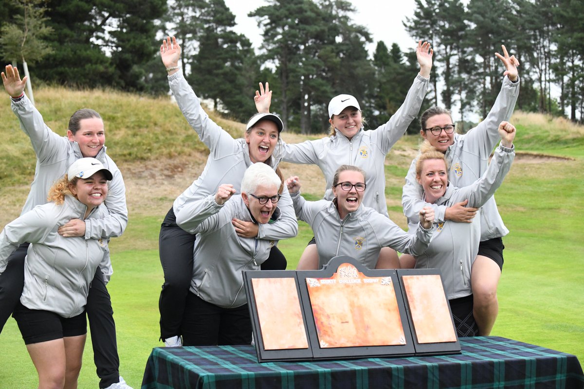 ScottishGolf's tweet photo. 🏆 | CHAMPIONS! 

Congratulations to Perth &amp; Kinross, the #ScotWomensCountyFinals Champions.

More reaction from @ForresGC1889 to follow. https://t.co/xlEJvb24bv