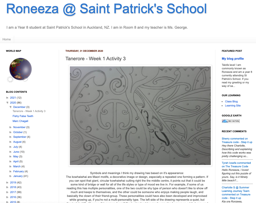 The ability to share via their blogs recognises that our learners have a voice and what they create and share is valued #studentvoice 🙏🏼 <a href="/annesinclair16/">Anne Sinclair</a> spssherryi.blogspot.com/2020/12/tanero… <a href="/GoogleForEdu/">Google for Education</a>