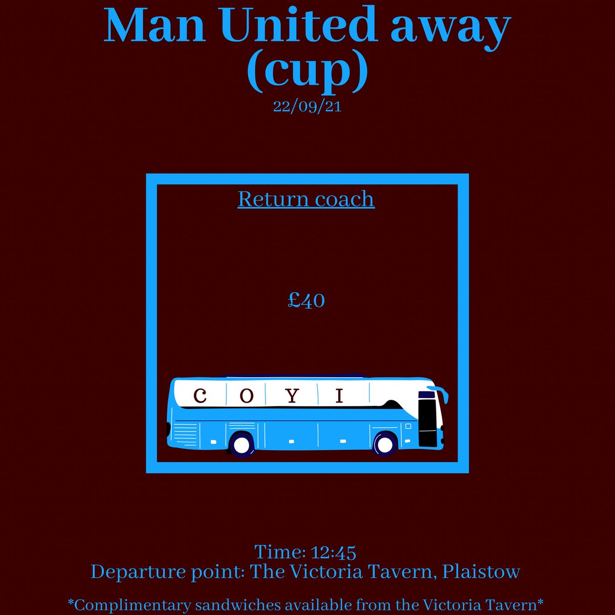 IronworkTours's tweet image. MAN UTD AWAY 🚍⚒

DM for booking enquiries!