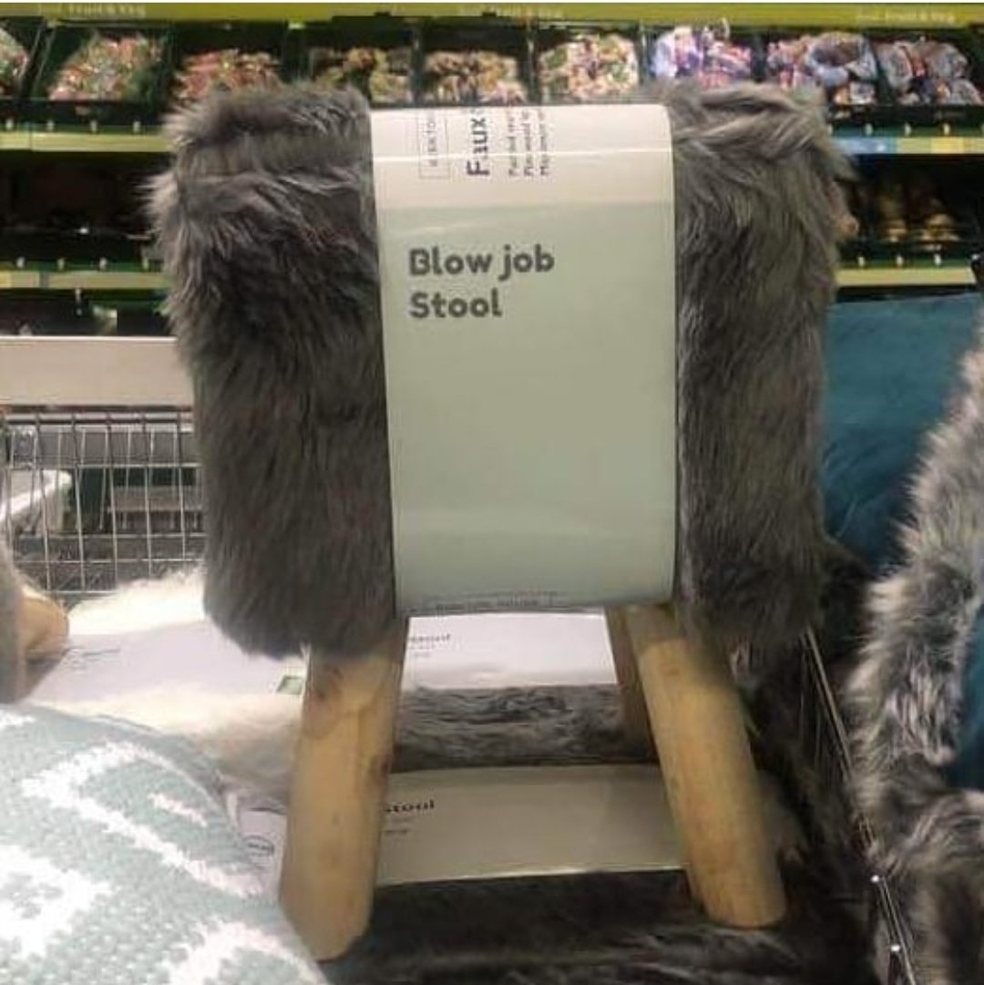 Slideshow blow job stool.