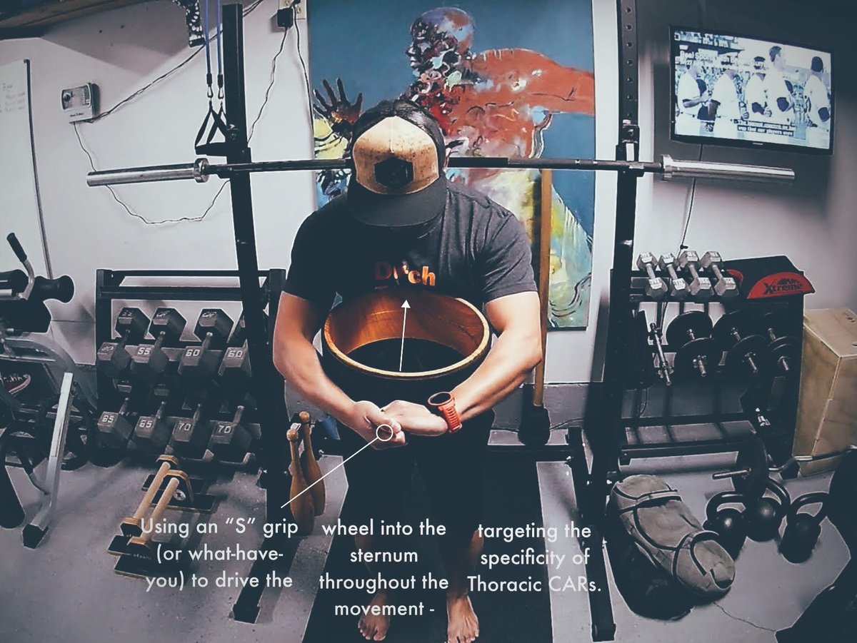 If - for whatever reason, a client cannot get into open-hand-Wakanda-Forever-high-and-tight-arm-position for Thoracic CARs, offer accommodations…

Read full post at instagram.com/p/CTKzxXXLBdE/…

#FunctionalRangeSystems⁣
#FunctionalRangeConditioning⁣