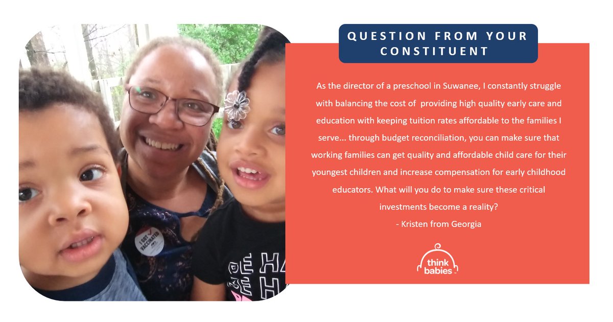 ZEROTOTHREE's tweet photo. Hey @RepBordeaux, remember Kristen? She met you and your staff at #StrollingThunder in May, and she’s following up to urge you to invest in #ChildCare! #CareCantWait #SolveChildCare https://t.co/gXnSsEIGHy