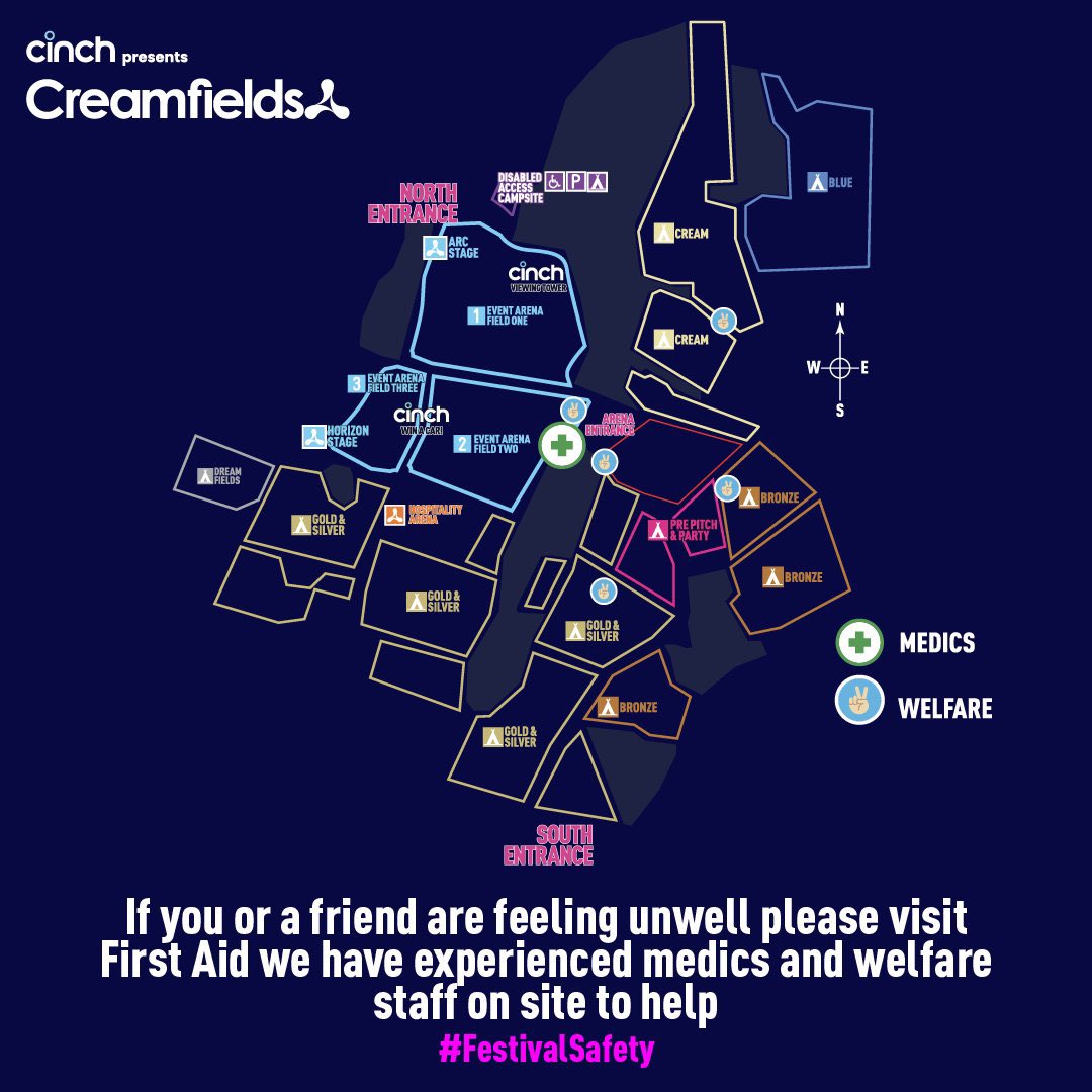If you’ve been partying hard <a href="/Creamfields/">Pepsi MAX presents Creamfields</a> and feeling a little fragile, welfare is open 24 hours next to the Steelyard if you need a place to chill or a listening ear #RaveSafe #Creamfields2021 🙌