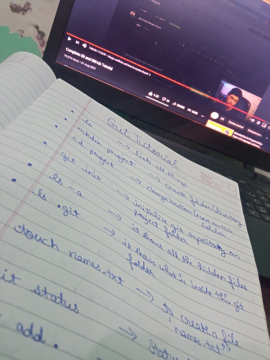 SakshamPaliwal_'s tweet image. Supper dupperrrr Explanation of Git by @kunalstwt
Really Learned a lot from it😍😍
This is actually the best git tutorial available on YouTube
Thanks Bro for this amazing Git Tutorial 🤩🤩 @github
@GitHubEducation
#git #gittutorial