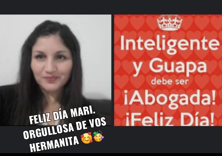 susuduart27's tweet photo. Feliz día a lxs abogadxs de la familia. Más que orgullosa de ustedes Mari y Pablo.
@DuarteMariadel2 https://t.co/u62KBlx4gt