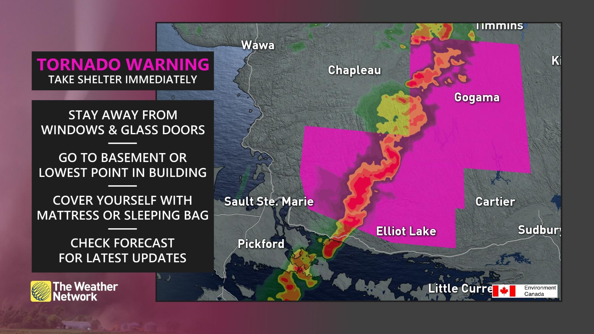 The Weather Network on Twitter "NEW This tornado WARNING has been