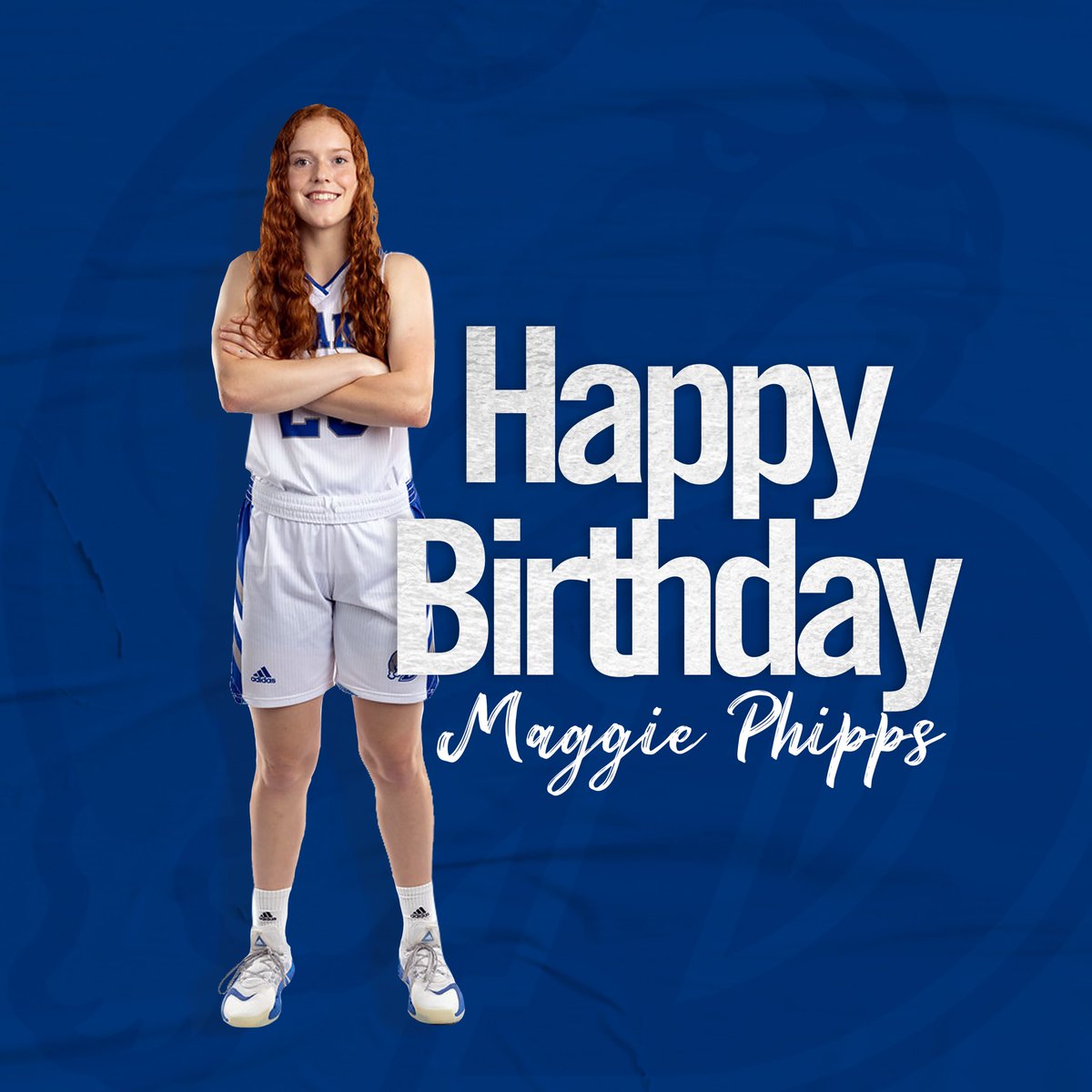 𝐇𝐀𝐏𝐏𝐘 𝐁𝐈𝐑𝐓𝐇𝐃𝐀𝐘 to freshman <a href="/maggiephippss/">Maggie Phipps</a> 🥳🎂💙 #BeBlue