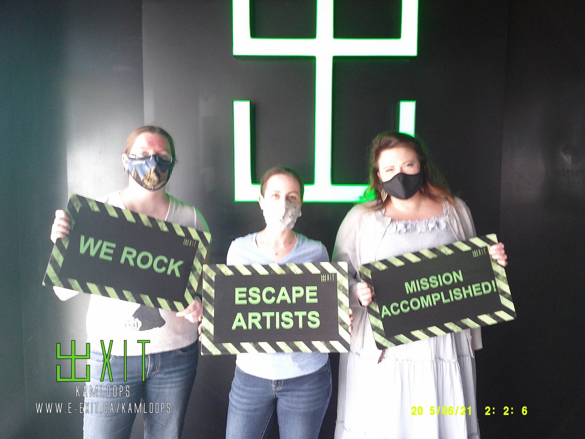 exitkamloops's tweet image. Here’s some of our awesome escapee’s from Aug 22-28 2021. Many failed and many succeeded! Test your wits today! 
facebook.com/media/set/?set…
