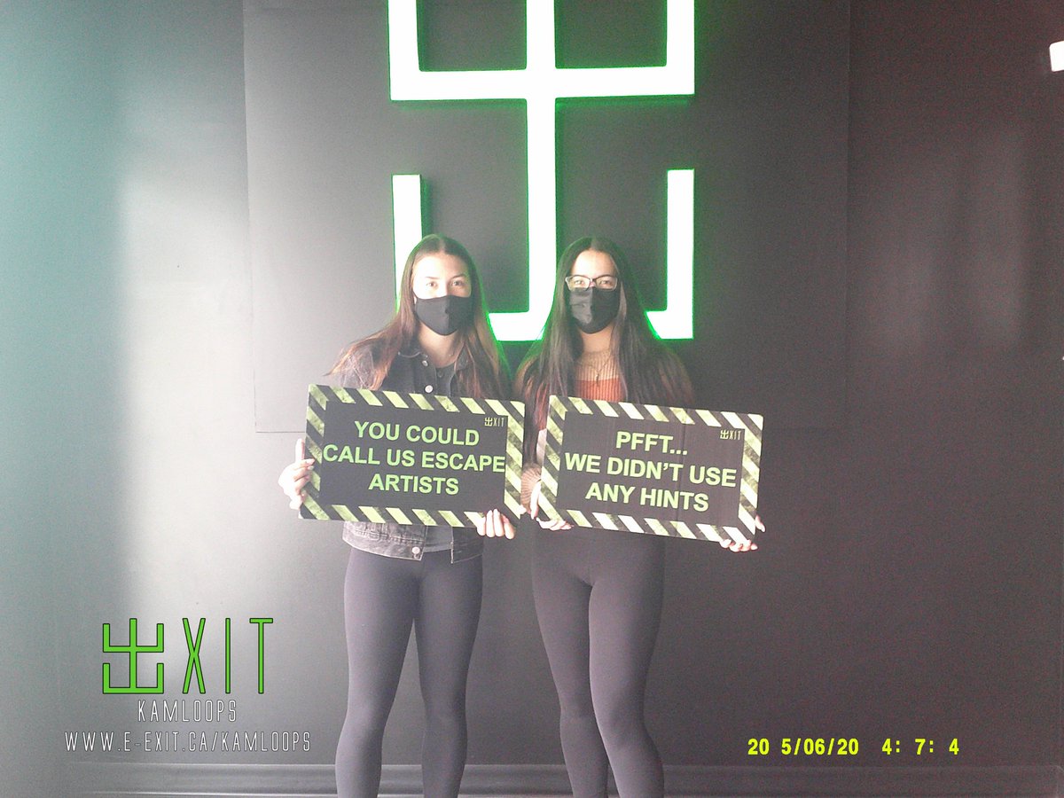 exitkamloops's tweet image. Here’s some of our awesome escapee’s from Aug 22-28 2021. Many failed and many succeeded! Test your wits today! 
facebook.com/media/set/?set…