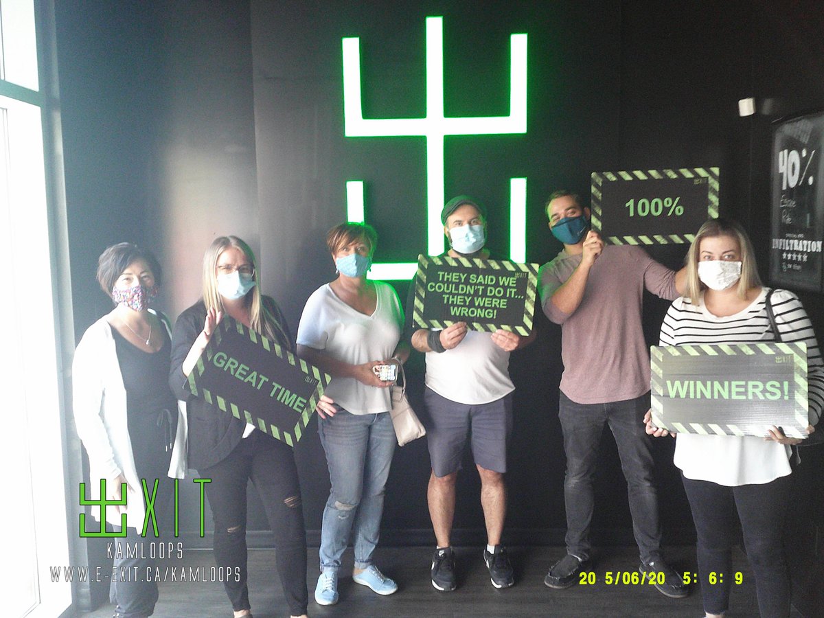 exitkamloops's tweet image. Here’s some of our awesome escapee’s from Aug 22-28 2021. Many failed and many succeeded! Test your wits today! 
facebook.com/media/set/?set…