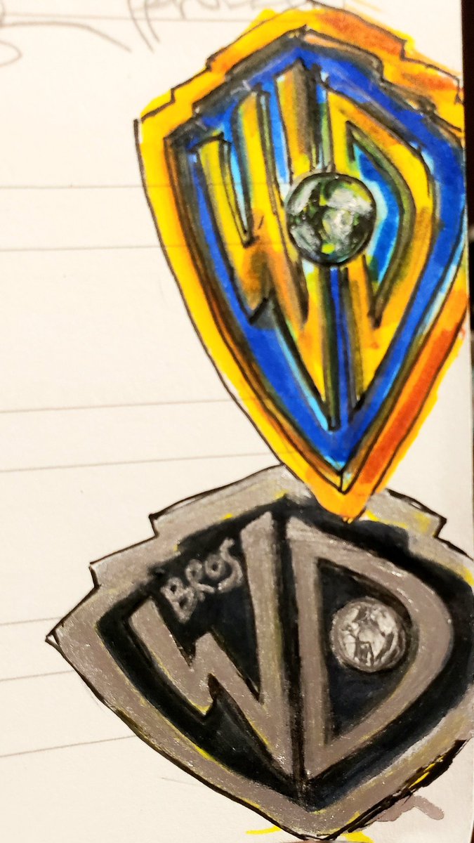 ecstiles's tweet photo. Jumping on the digital bandwagon super late but Warner Bros. Discovery has a lot more opportunities (then shown in prelaunch) for logo design if/when the deal closes. Here's my literal in the margin doodles to start. #logodesign #MergersAndAcquisitions @DiscoveryIncTV @warnerbros https://t.co/5FjlDNG8x2