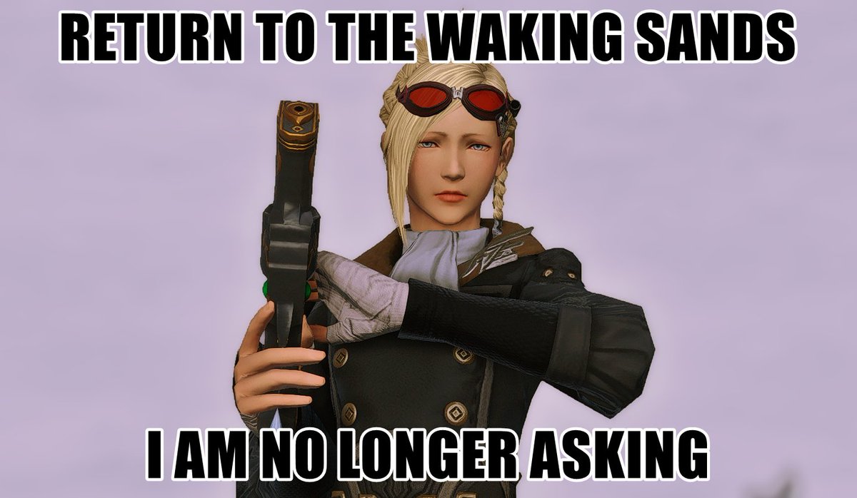 my fcmates said minfilia with a gun is exuding inexplicable threatening aura and theyre right