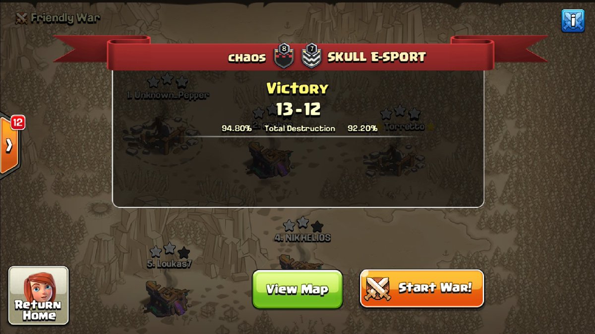 ChaosTeam (@chaosteamcoc) on Twitter photo First win at <a href="/IPCLeSports/">IPCL Esports</a> against #SavageSkull ...Gg guyz🤝
<a href="/UnknownPeper/">Unknown_Peper</a>
<a href="/NIKHELIOS_coc_/">NIKHELIOS</a>
@loukas102hotma1 First win at <a href="/IPCLeSports/">IPCL Esports</a> against #SavageSkull ...Gg guyz🤝
<a href="/UnknownPeper/">Unknown_Peper</a>
<a href="/NIKHELIOS_coc_/">NIKHELIOS</a>
@loukas102hotma1