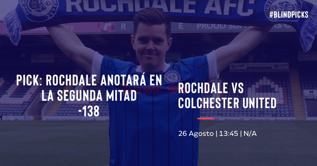arguijos's tweet photo. Contento porque hoy experimentamos apostando en la cuarta división de Inglaterra y cobramos 💰
Únete ya a #BlindPicks ✅
Nuestro @officiallydale 😍 https://t.co/EMnNel0RdT
